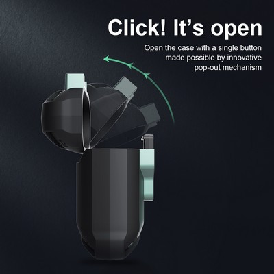 Чехол для наушников Apple AirPods 1/2 Nillkin Bounce Case Черный - фото 4 - id-p170165811