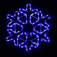 Фигура из дюралайта "Снежинка" 52х52 см, 96/16 LED, 220V, СИНИЙ-БЕЛЫЙ