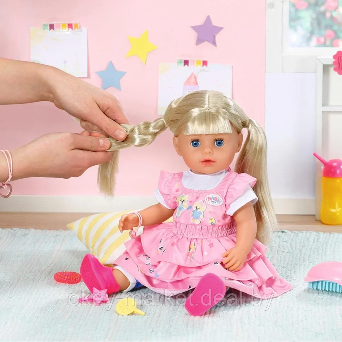 Интерактивная кукла Baby Born Младшая сестричка (36 cм, с аксессуарами) - фото 7 - id-p170171041