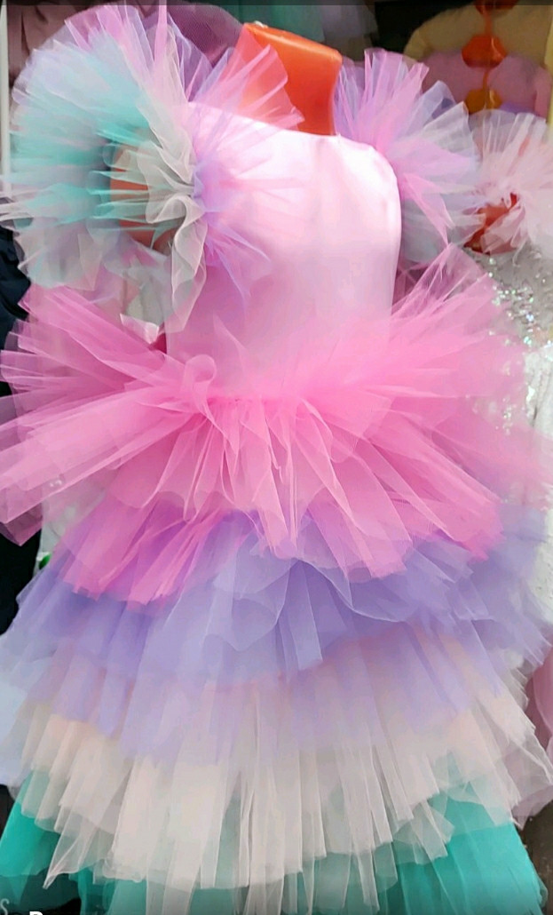 Детский карнавальный костюм Радужный единорог , новогодний маскарадный костюм Единорога для утренника девочке