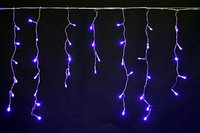 Светодиодная гирлянда Бахрома BL синий 140 LED. Прозрачный провод с контроллером 3х0,6м.Синий