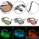 Светодиодные очки EL Wire для вечеринок с подсветкой (три режима подсветки) Оранжевые, фото 10