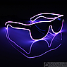 Очки для вечеринок с подсветкой PATYBOOM (три режима подсветки) Фиолетовые, фото 4