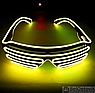 Светодиодные очки EL Wire для вечеринок с подсветкой (три режима подсветки) Синие, фото 3
