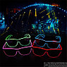 Очки для вечеринок с подсветкой PATYBOOM (три режима подсветки) Синие, фото 7