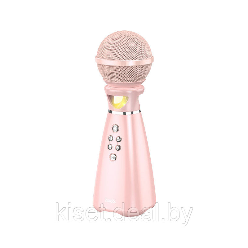 Караоке микрофон Hoco BK6 розовый - фото 1 - id-p170171360