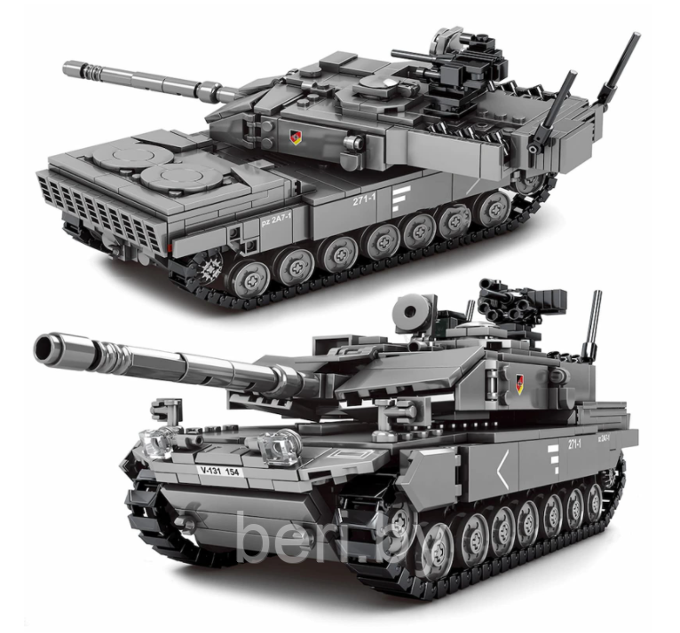SY0104 Конструктор Senco, Немецкий основной боевой танк Леопард 2А7, 898 деталей - фото 2 - id-p170179924