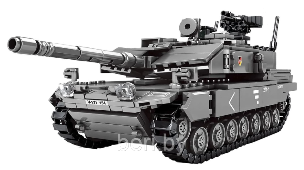 SY0104 Конструктор Senco, Немецкий основной боевой танк Леопард 2А7, 898 деталей - фото 3 - id-p170179924