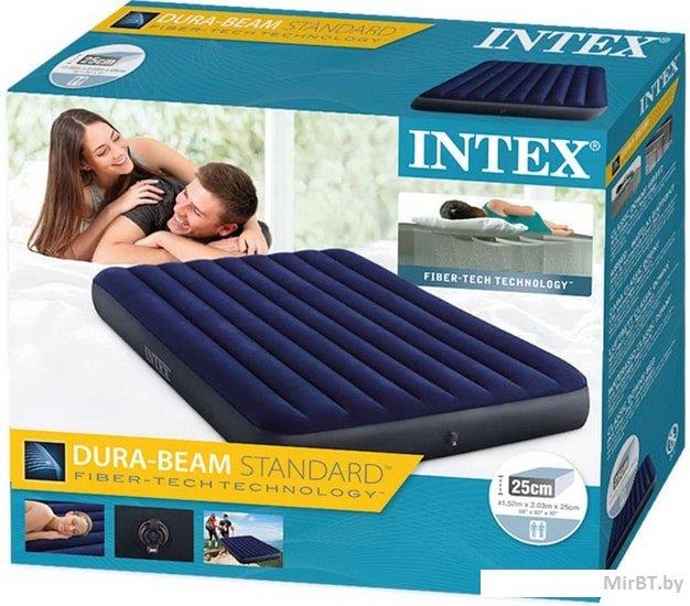 64759 Надувной матрас Intex DURA-BEAM SERIES CLASSIC DOWNY AIRBED 152х203х25см (Queen) - фото 3 - id-p170182756