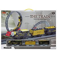 4118 Детская железная дорога, дорога-трек, работает от батареек, свет и звук