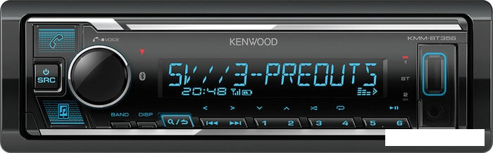 USB-магнитола Kenwood KMM-BT356, фото 2