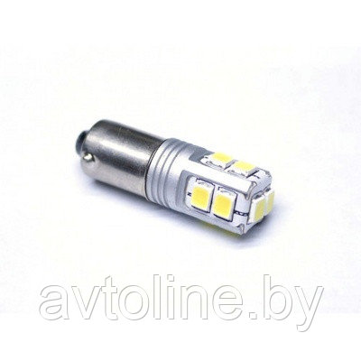 Лампа светодиодная T4W RUNOAUTO 10SMD 12-24V с обманкой 00599RA