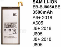 Аккумуляторная батарея Original для Samsung Galaxy A6 Plus/A605/J605/J8plus/J805