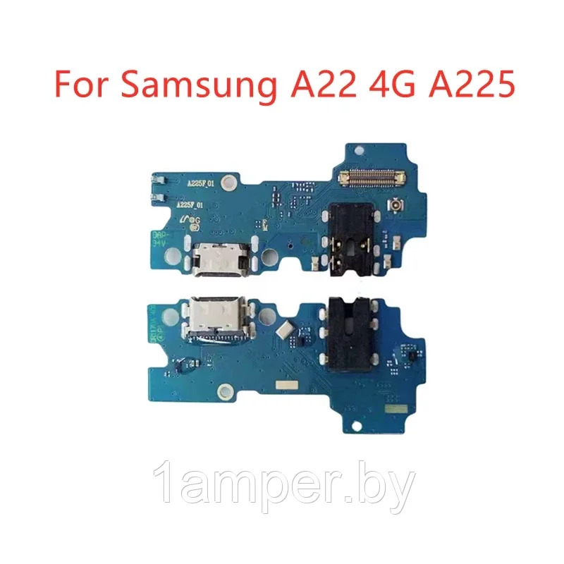 Плата нижняя Original с разъемом зарядного, микрофоном Samsung Galaxy A22 4G A225