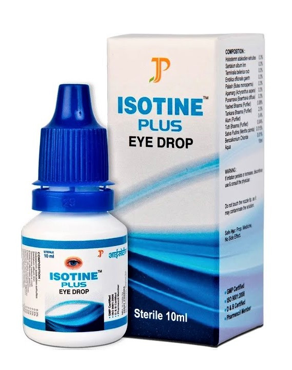 Капли Айсотин Плюс (Isotine Plus) аюрведические, 10 мл - тоник для глаз