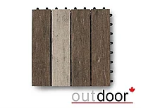 Садовый паркет ДПК Outdoor 300*300*22 мм. MULTIBROWN коричневый