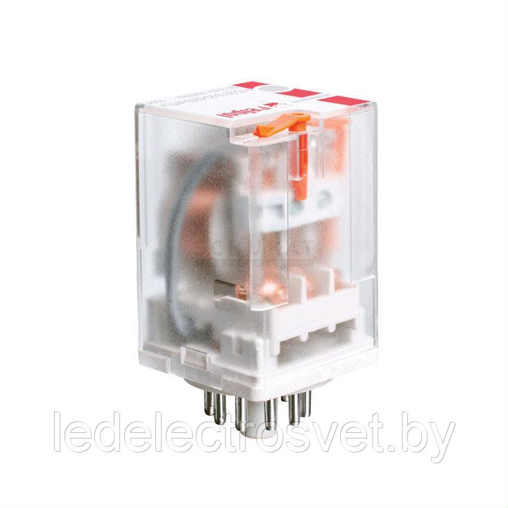 Реле R15-2013-23-1220-WTL, 3CO, 10A(250VAC), 220VDC, мех. инд., тест-кнопка, LED
