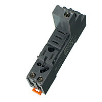 Цоколь SRU08-E, 10A(300V), черный, на рейку DIN35/панель, для RFT2CO