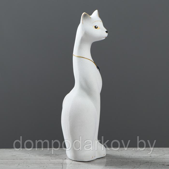 Копилка "Кошка Мурка", покрытие флок, белая, 28 см, микс - фото 2 - id-p170201993