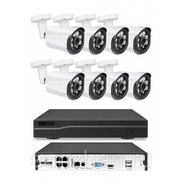 Комплект IP видеонаблюдения на 8 камер XPX K3808 5 MP POE - фото 2 - id-p170208980