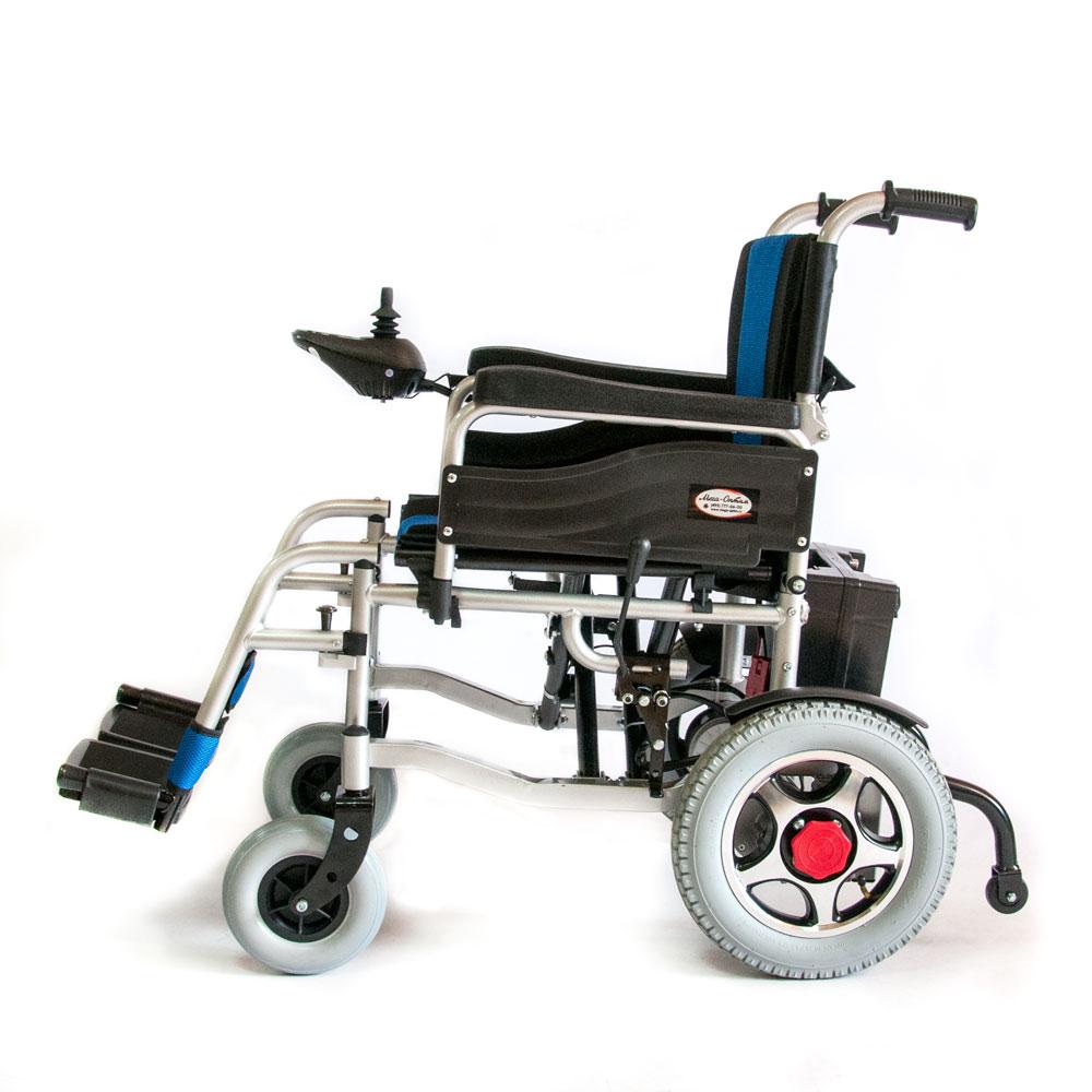 Коляска инвалидная с электроприводом Оптим FS110А - фото 2 - id-p170209622