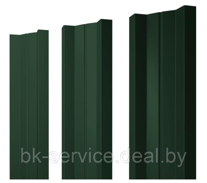Штакетник металлический Grand Line П/М-образный Elite SSAB Green Coat Pural BT matt 0,5 (цвета) - фото 5 - id-p170220614