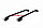 Багажник (поперечины) Modula Oval Bar System (BLACK) for open railing на классические рейлинги, фото 3