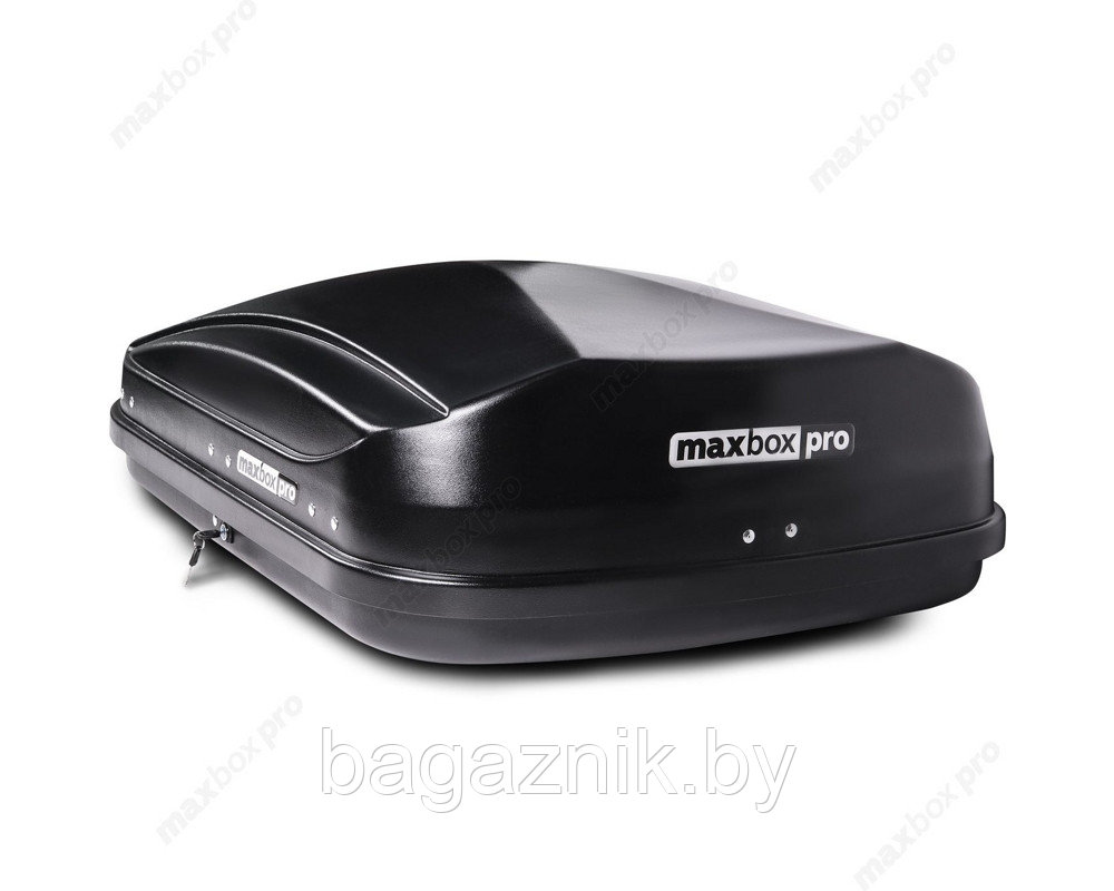 Автобокс MaxBox PRO 430 (малый) (136x96x42см) двухсторонний, черный - фото 2 - id-p169777703