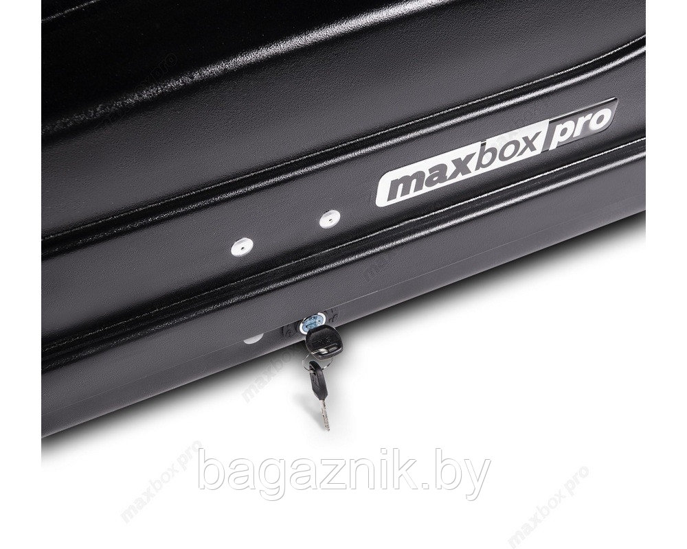 Автобокс MaxBox PRO 430 (малый) (136x96x42см) двухсторонний, черный - фото 4 - id-p169777703