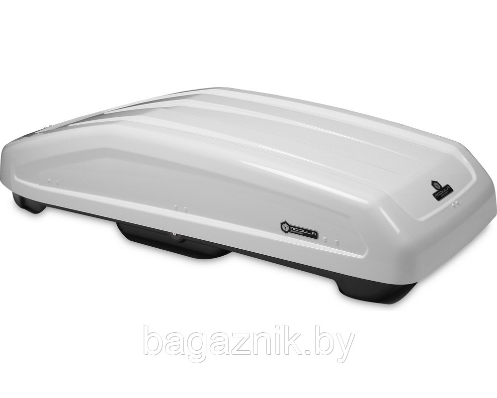 Автомобильный багажный автобокс Modula Evo 400 (белый) (165x90x41см) - фото 2 - id-p169777721