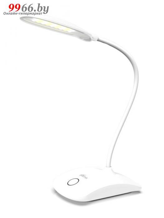 Гибкая настольная лампа сенсорная аккумуляторная аккумуляторная Ritmix LED-410C белый светодиодный светильник - фото 1 - id-p169987669