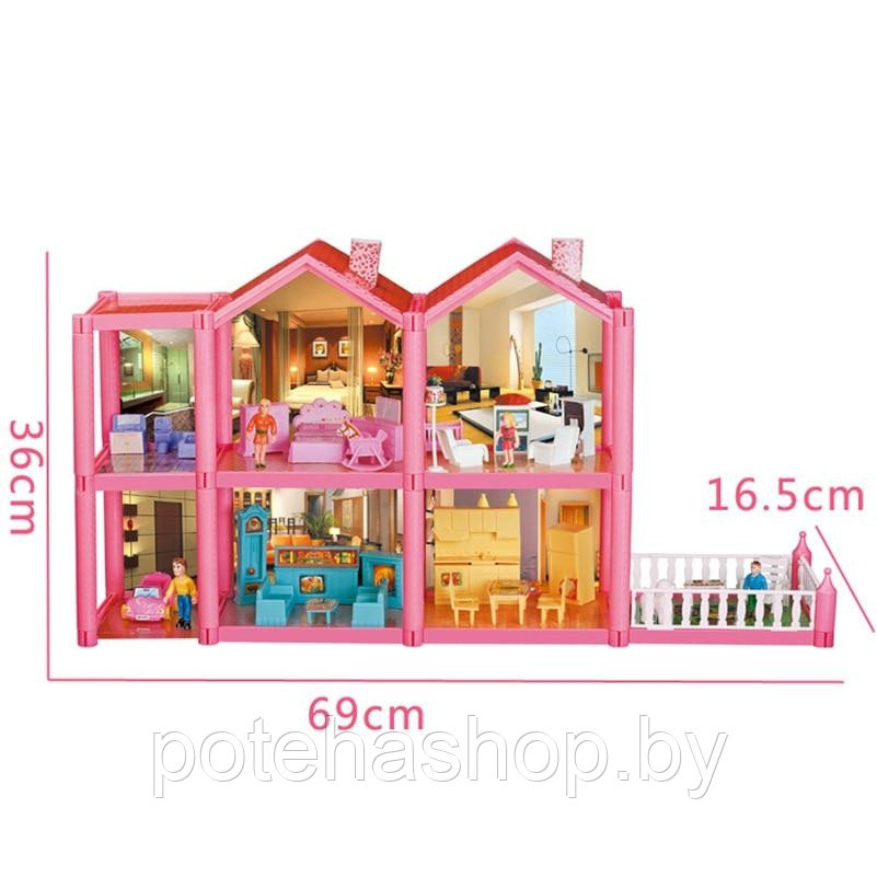 Дом для кукол "Lovely House" (136 деталей) 955 - фото 2 - id-p169354447
