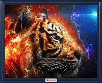 Картина стразами "Космический тигр"