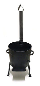 Металлическая Печь с трубой для казана на 6 литров (Мастер)