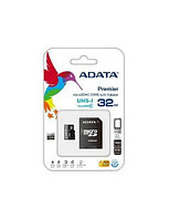 MicroSDHC 32 Gb A-DATA Class 10 Premier UHS-I + адаптер SD