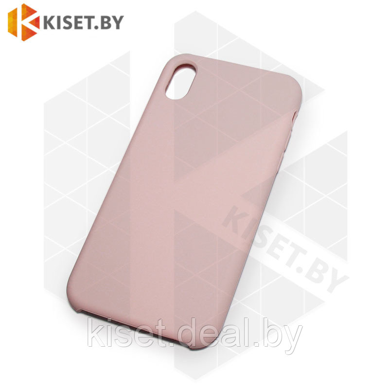 Бампер KST Silicone Case для iPhone Xr розовый песок без логотипа - фото 1 - id-p170243304