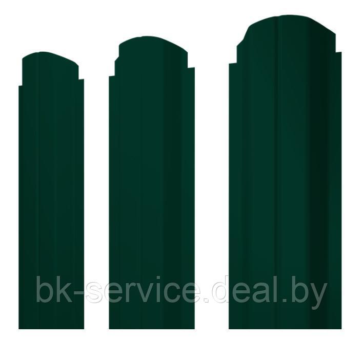 Штакетник металлический Grand Line П/М-образный фигурный Elite SSAB Green Coat Pural BT 0,5 (цвета), Финляндия - фото 1 - id-p170270250