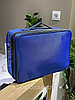 Сумка для косметики, портфель  визажиста жен «CALZETTl» синий, большой, фото 2
