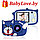 Детский цифровой фотоаппарат с селфи объективом Котик голубой, фото 4