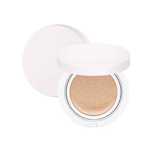 Тон 21. Тон 23 Классический тональный кушон  с полуматовым финишем Missha Magic Cushion Cover Lasting,15 гр