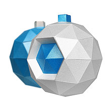 Шары Новогодние. 3D конструктор - оригами из картона