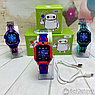 Детские умные часы Smart Baby Watch  Q19 Фиолетовые с черным ремешком, фото 5