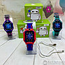 Детские умные часы Smart Baby Watch  Q19 Красные с синим ремешком, фото 5