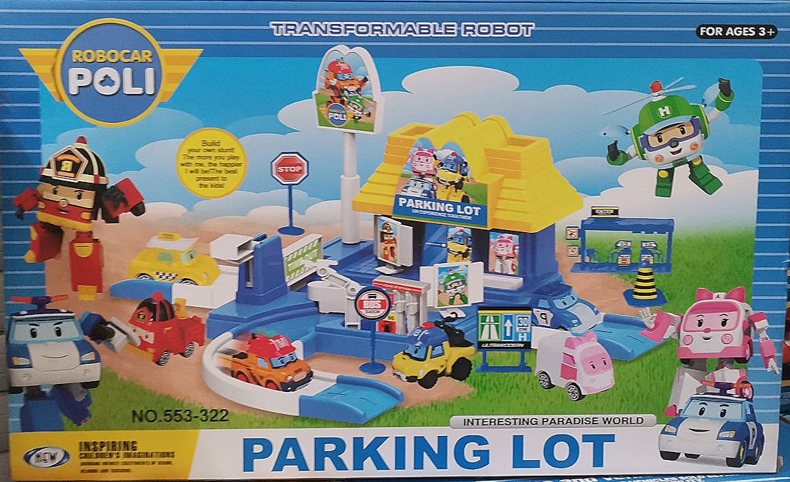 Паркинг Гараж парковка Автотрек Робокар Поли Robocar Poli 553-322