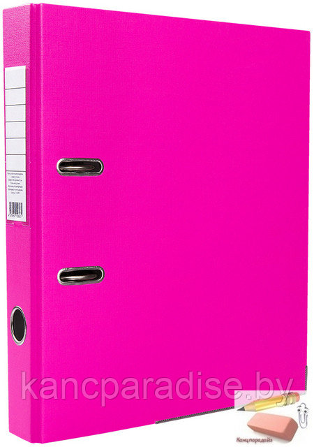 Папка-регистратор ECO, 50 мм., ПВХ, светло-розовый