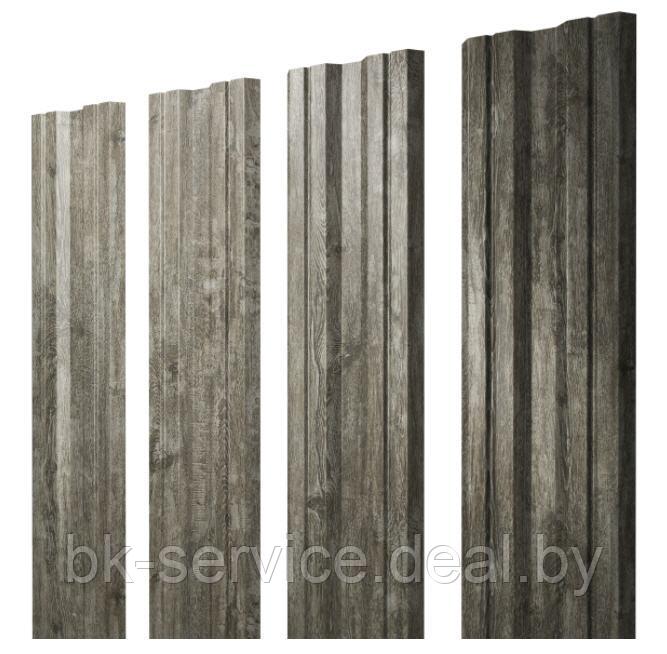 Штакетник металлический Grand Line (Гранд Лайн) Twin Design Print Elite Milky / Nordic Wood 0,5 Южная Корея - фото 2 - id-p170300237