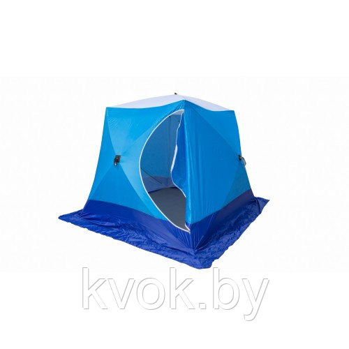 Палатка зимняя СТЭК КУБ-2 LONG трехслойная (1,8x2,1x1,75м) - фото 3 - id-p170302332
