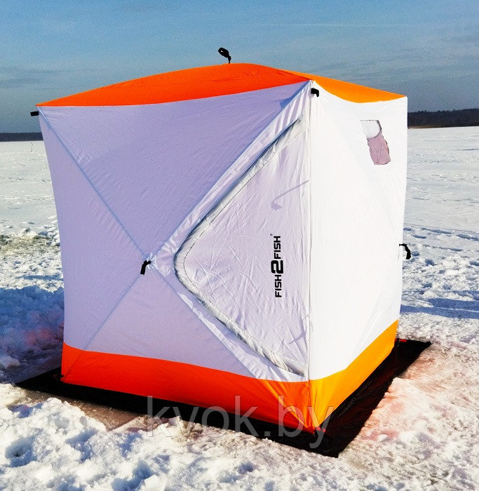 Зимняя палатка FISH2FISH Куб 1.8х1.8х1.95 трехслойная - фото 7 - id-p170302766