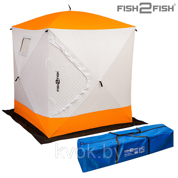 Зимняя палатка FISH2FISH Куб 1.8х1.8х1.95 трехслойная - фото 1 - id-p170302766