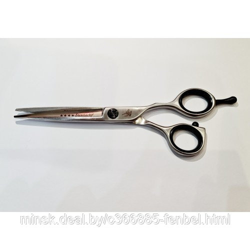 Ножницы парикмахерские Suntachi Black Stars Line 4 класс size 6.0" прямые